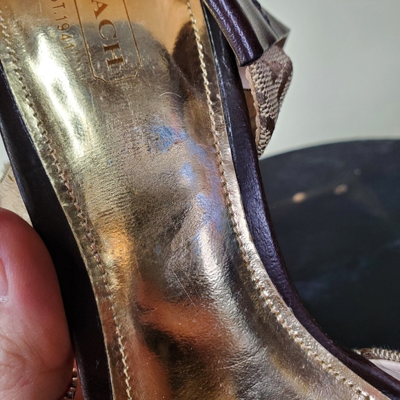 COACH strappy wedge heels - Picture 3 of 6